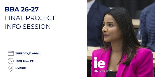 BBA Final Project Info Session 26-27