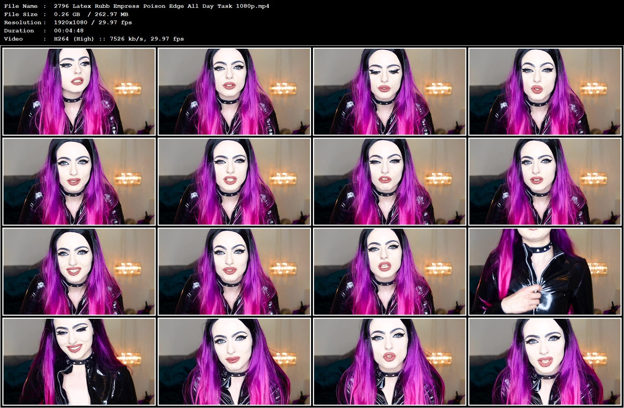 2796 Latex Rubb Empress Poison Edge All Day Task 1080p mp4