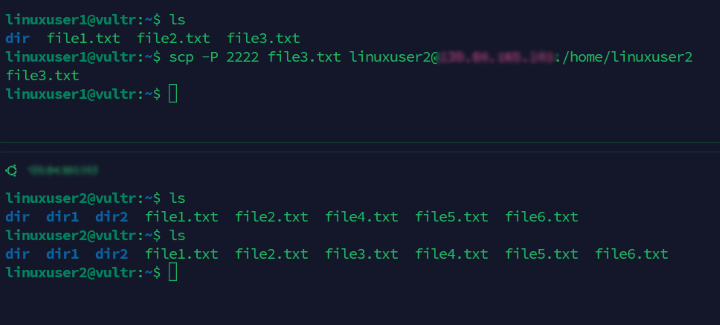 SCP using custom port