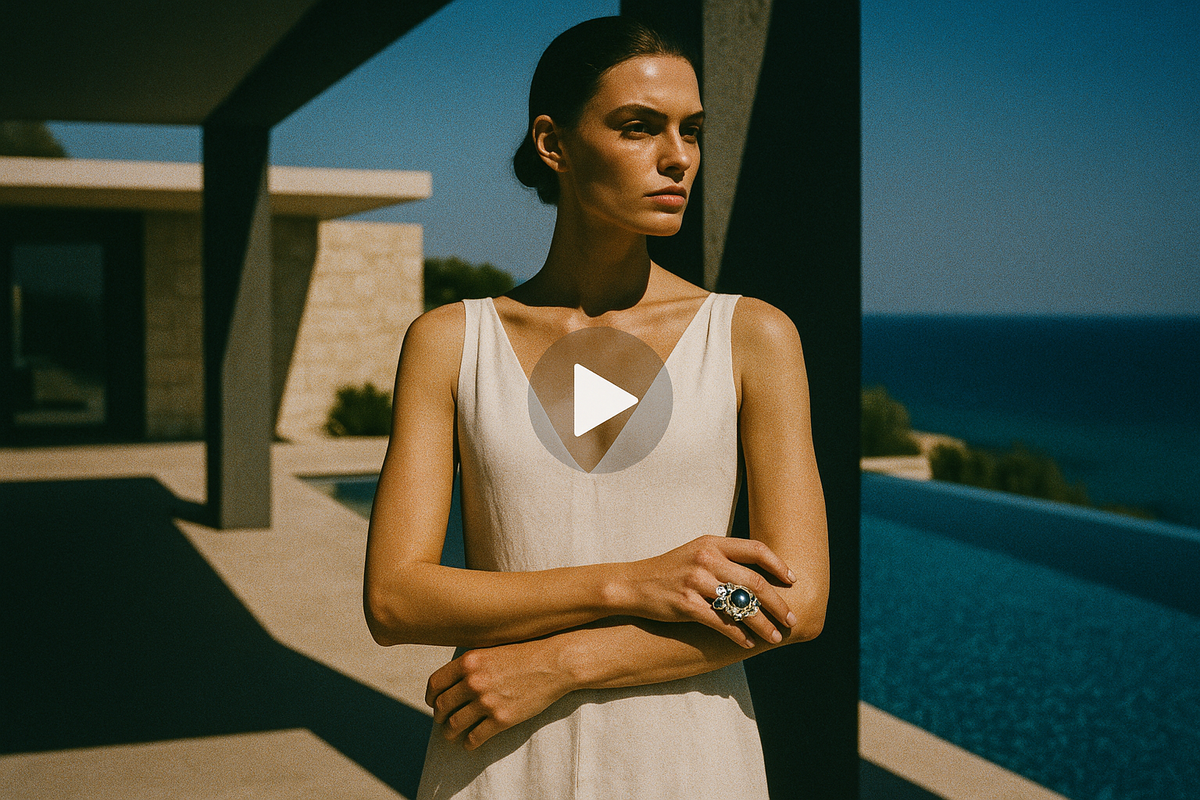 Stylish photo from a viral video campaign shoot.