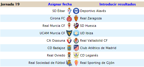 Jornada 19 (05/10) Jornada19