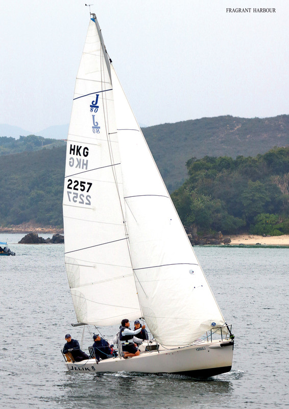 Jelik 6, one of five J80s (Monsoon Spring Series 2024, Race 4)