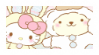 hello kitty and pompompurin