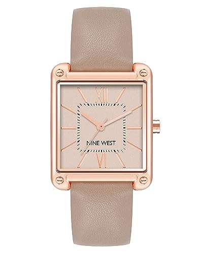 Amazon - Nine West Reloj rectangular para Mujer 
