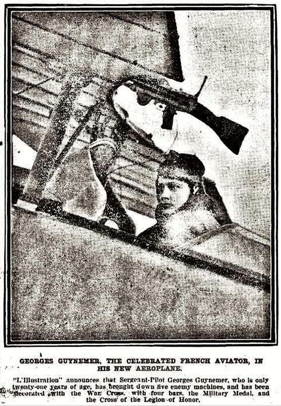 04-22-1916, Guynemer in the Cockpit, The World's News