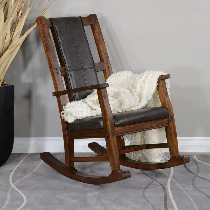 wooden baby rocker seat