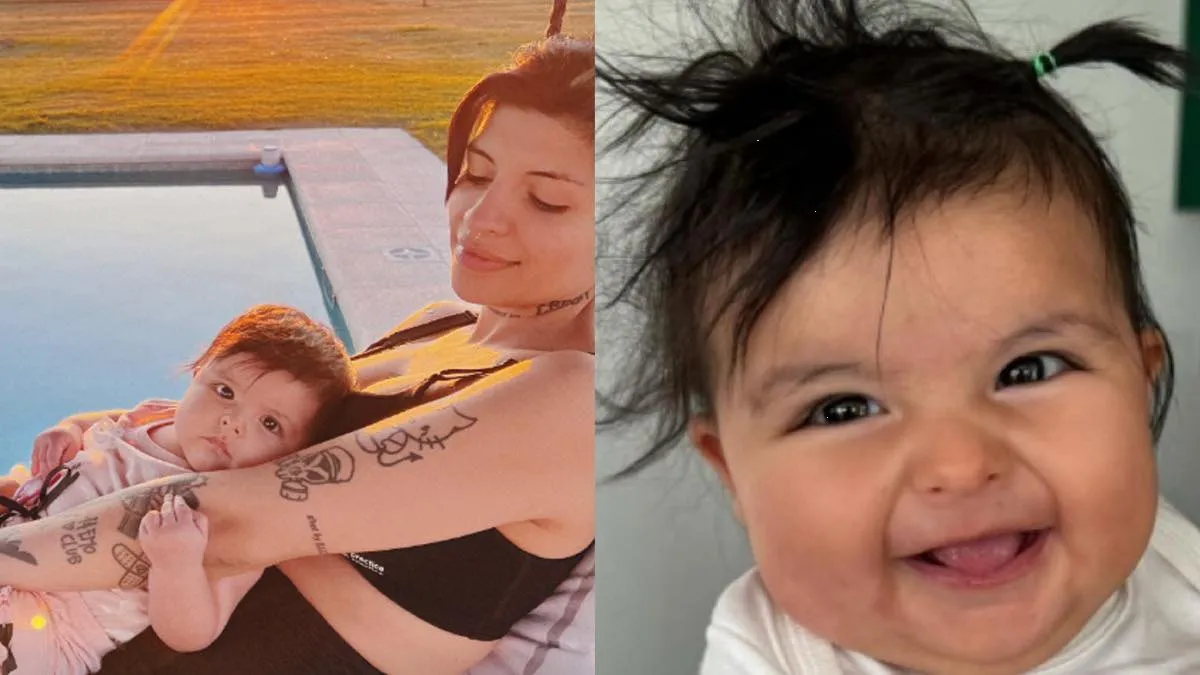 Cazzu enternece las redes, comparte fotos inéditas de su hija ¡Idéntica a Nodal!