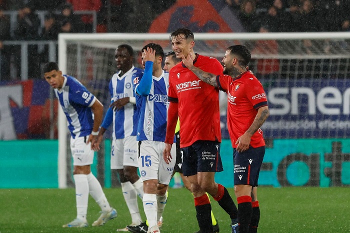 Osasuna vs Alaves, 00h30 ngày 21/12