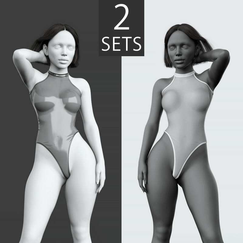 Transparent for dForce Body – 2 Sets
