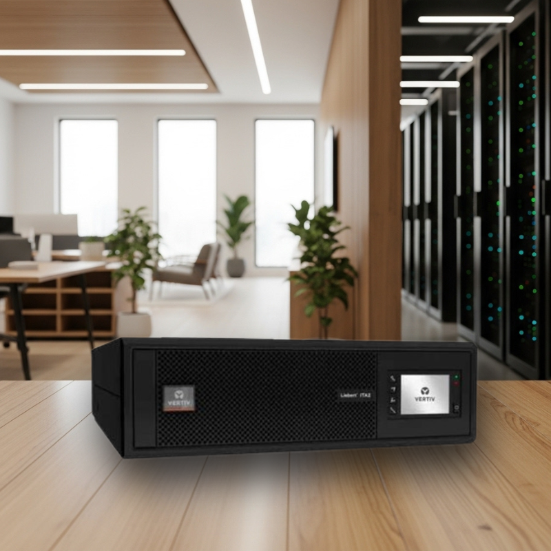 Nobreak Vertiv ITA2 em formato torre e rack