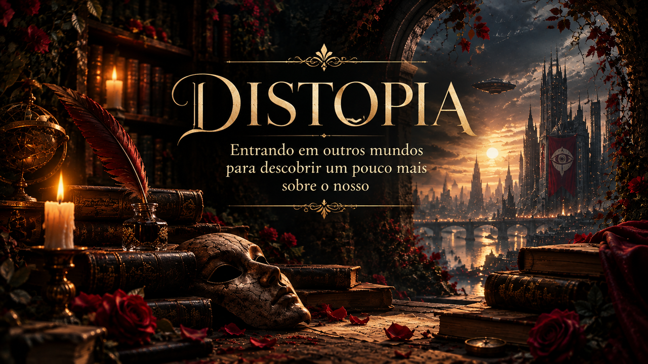 Capa do artigo Distopia: entrando em outros mundos para descobrir um pouco mais sobre o nosso - Literafan