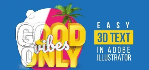 Easy 3D Text In Adobe Illustrator