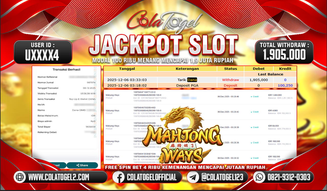 JACKPOT SLOT GACOR!!