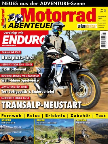Cover: Motorrad Abenteuer Magazin No 03 Mai-Juni 2023