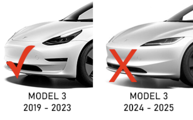 Classic Model 3 Fitment Detail