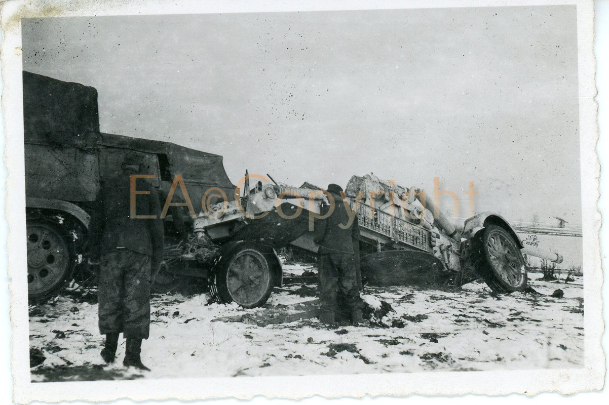 LKW Camion Truck Trailer Anhänger Artillerie Foto