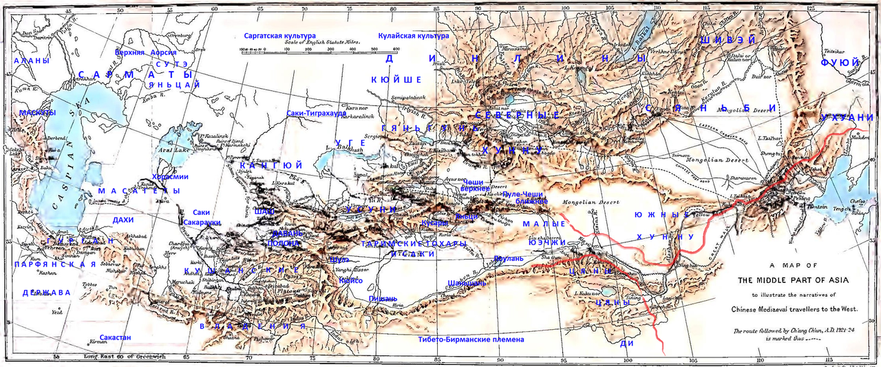 Центральная Азия начала II века