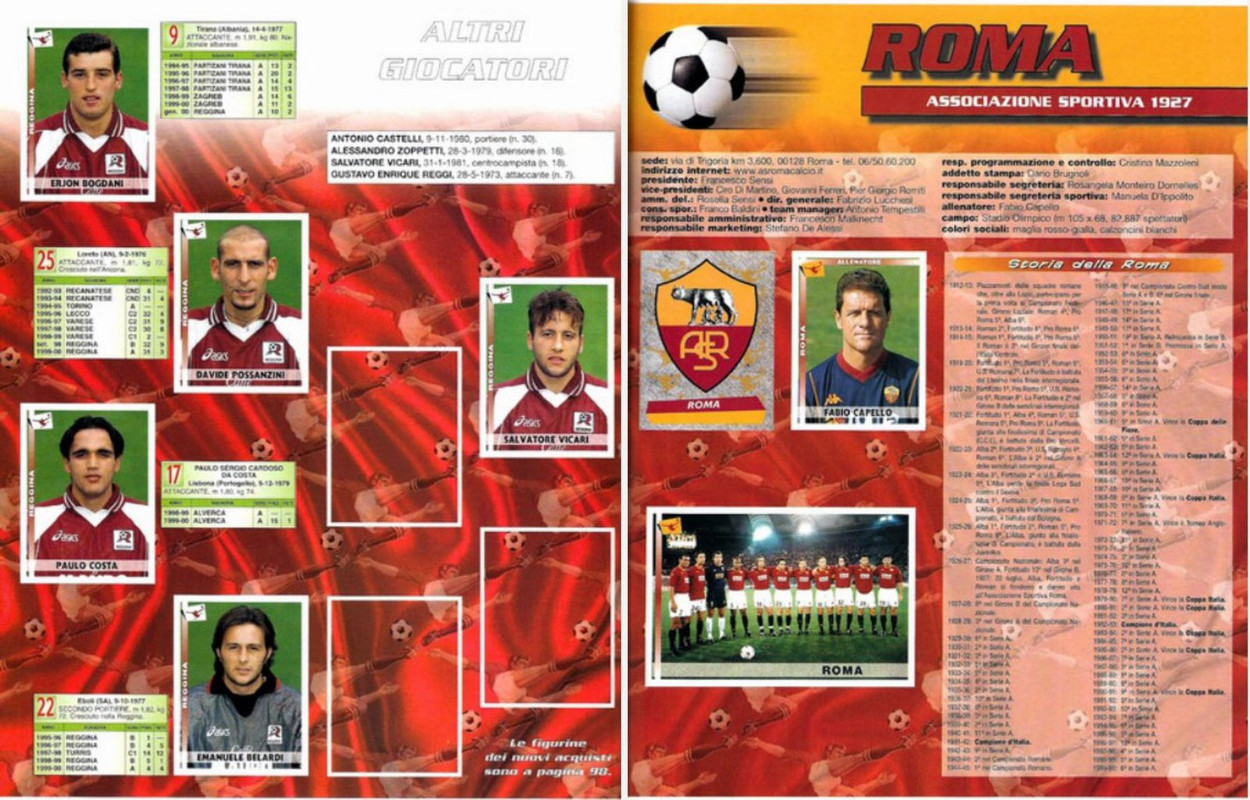 CARD VINCENT CANDELA ROMA # 243 MUNDI CROMO CALCIATORI 2000 NERA NO