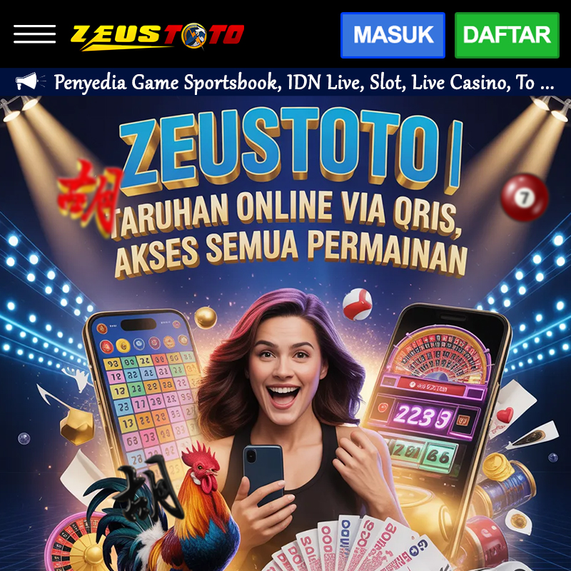 ZEUSTOTO | Taruhan Online Via Qris, Akses Semua Permainan, Transaksi Cepat dari Ponsel image 1