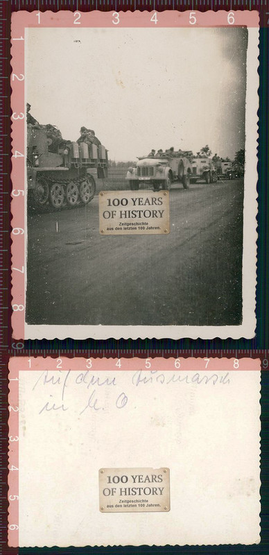 Orig. Foto Halbkette SdKfz Panzer Tank Geschütz 