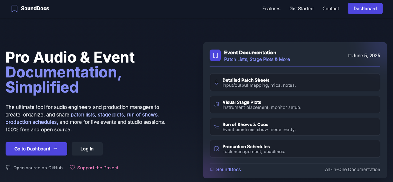 SoundDocs Hero Preview