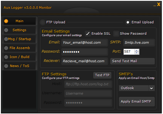 Aux Logger v3.0.0.0 Monitor