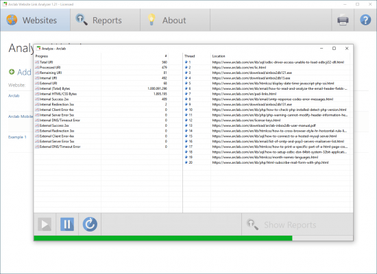 Arclab Website Link Analyzer 3.0