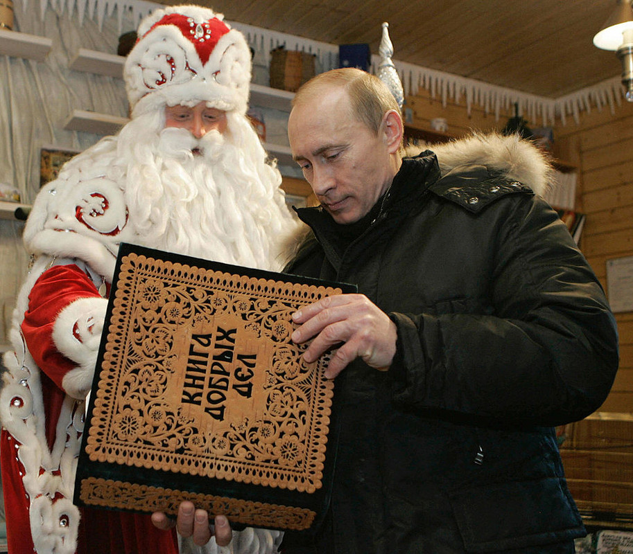 Vladimir Putin cree que la presidencia de Rusia fue un regalo de Santa Claus
