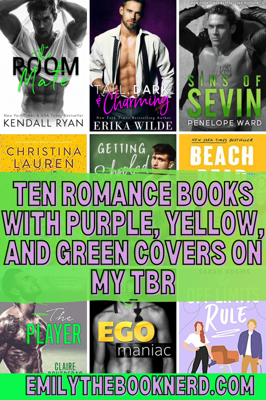 Mardi Gras Edition | Ten Romance Books with Purple, Yellow, and Green Covers On My TBR