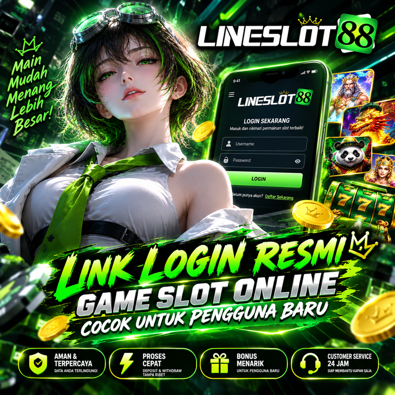 banner LINESLOT88 : Link Login Resmi Game Slot Online Cocok Untuk Pengguna Baru