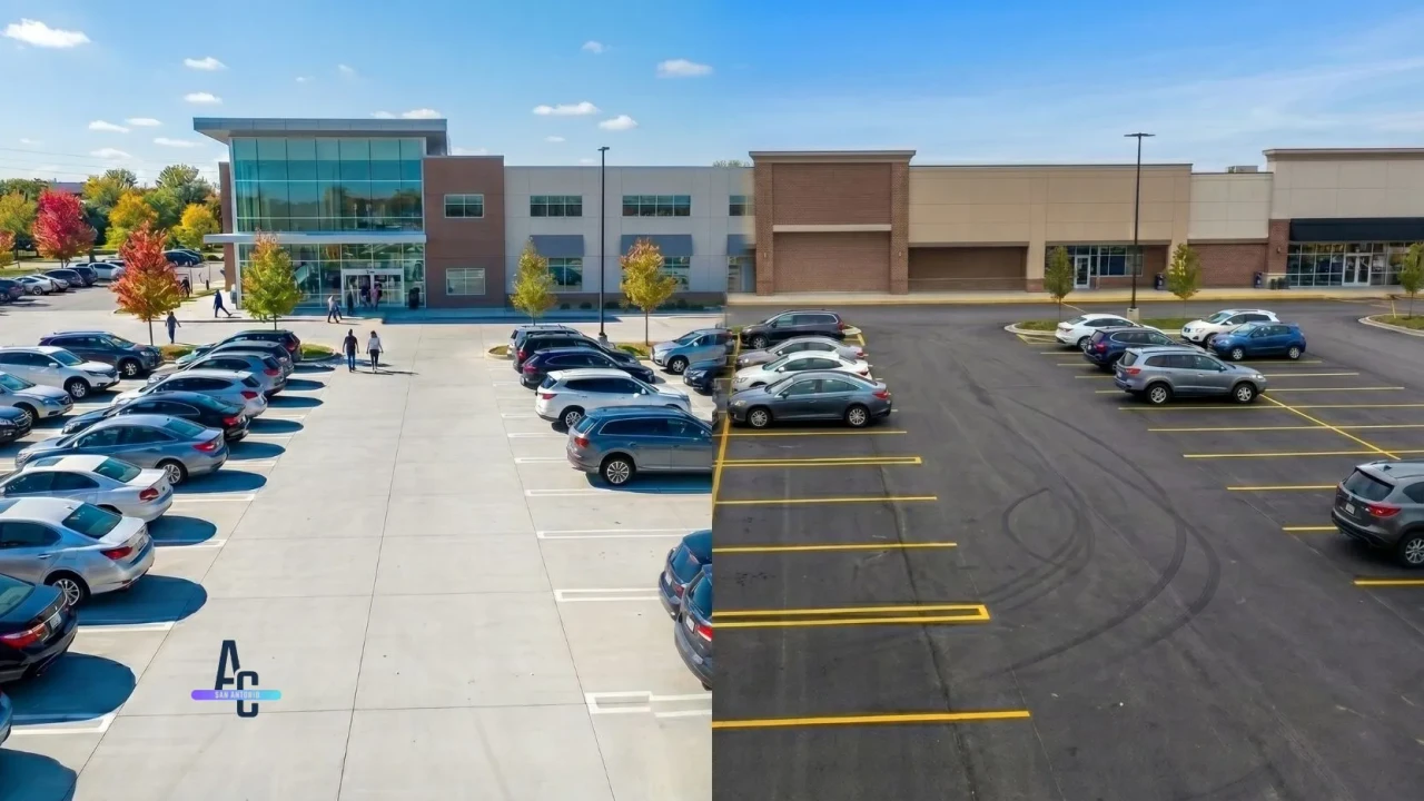 Concrete Parking Lots & Commercial Paving