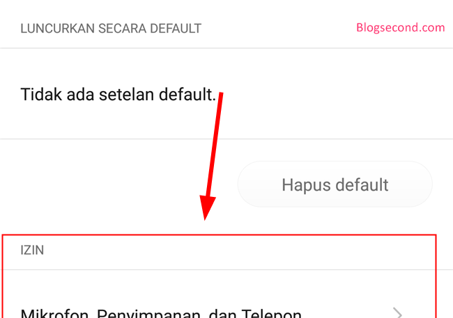 Manage a permission for an app on Android