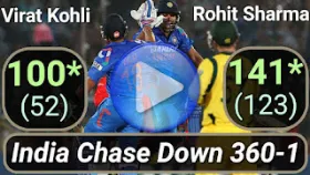 India chase down 360