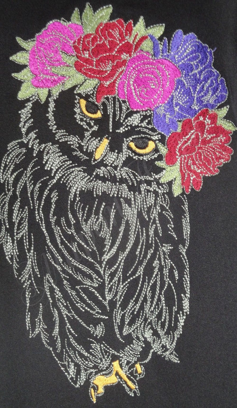 платье сова в венке