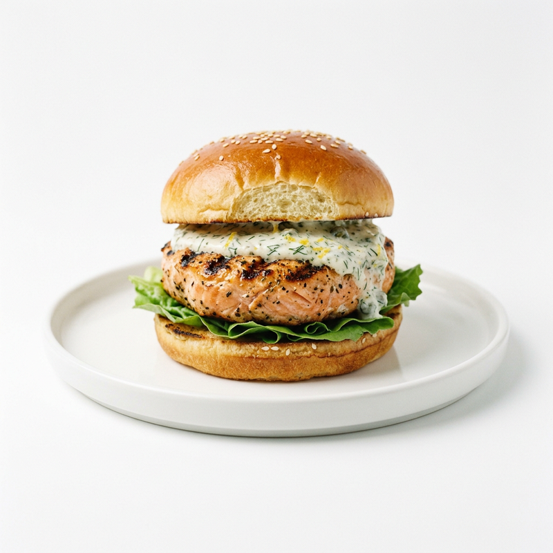 Hamburguesa De Salmón