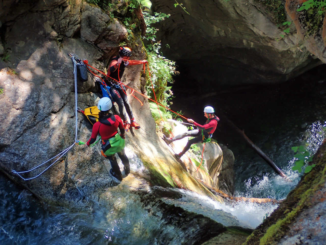 Saut canyoning Ossau