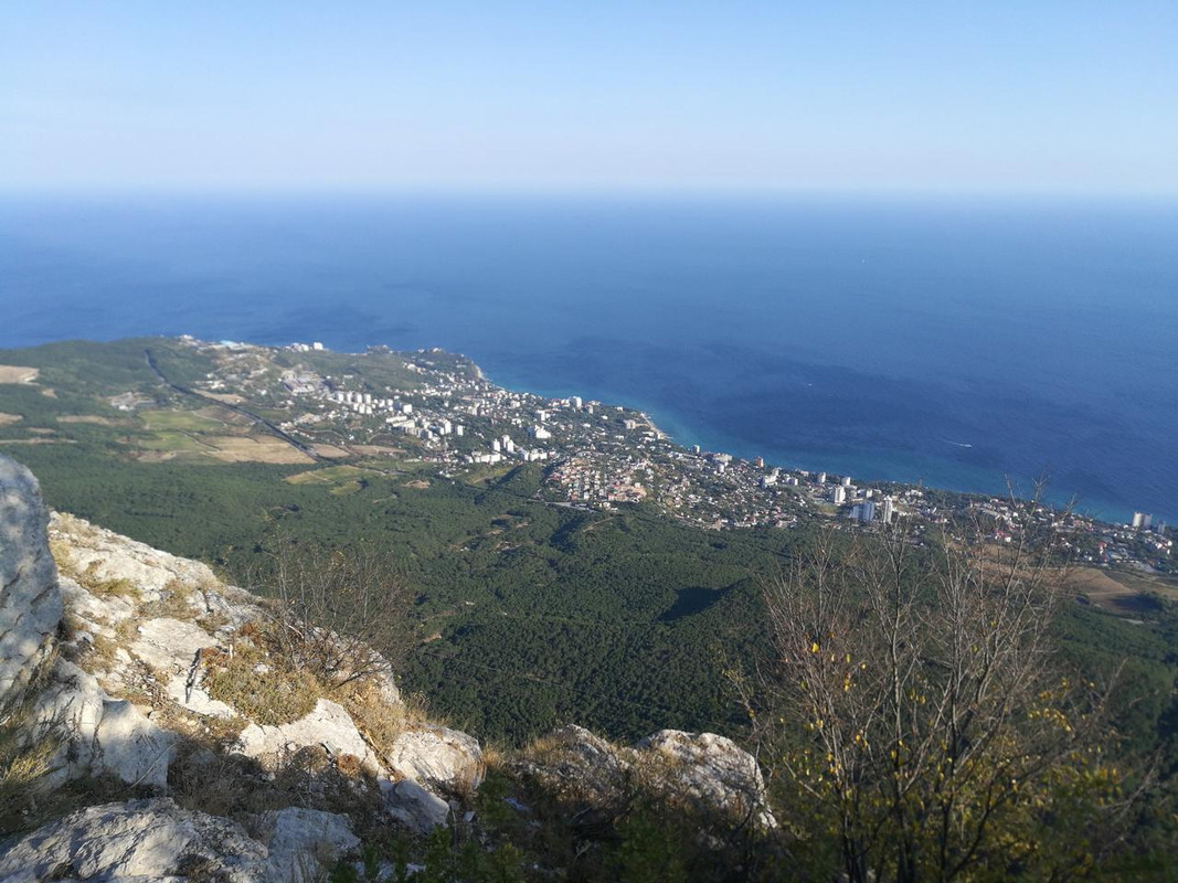 Панорама Ялты с высоты Ай-Петри.