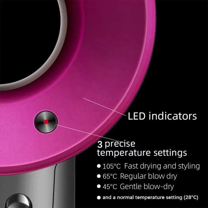 LED Indicators and 3 Precise Temperature Settings