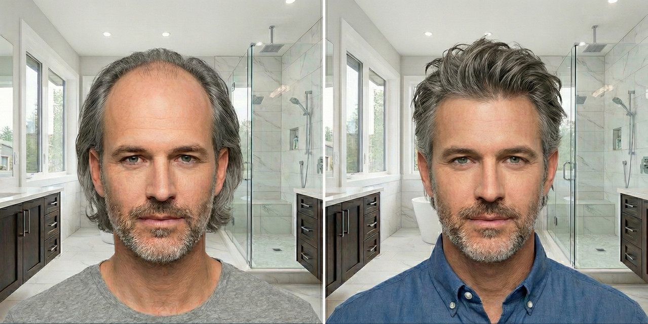 Perfektes Haarsystem Ergebnis