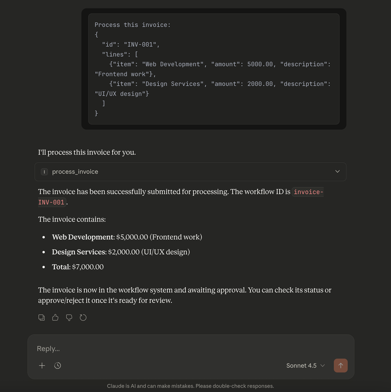 Process invoice tool used
