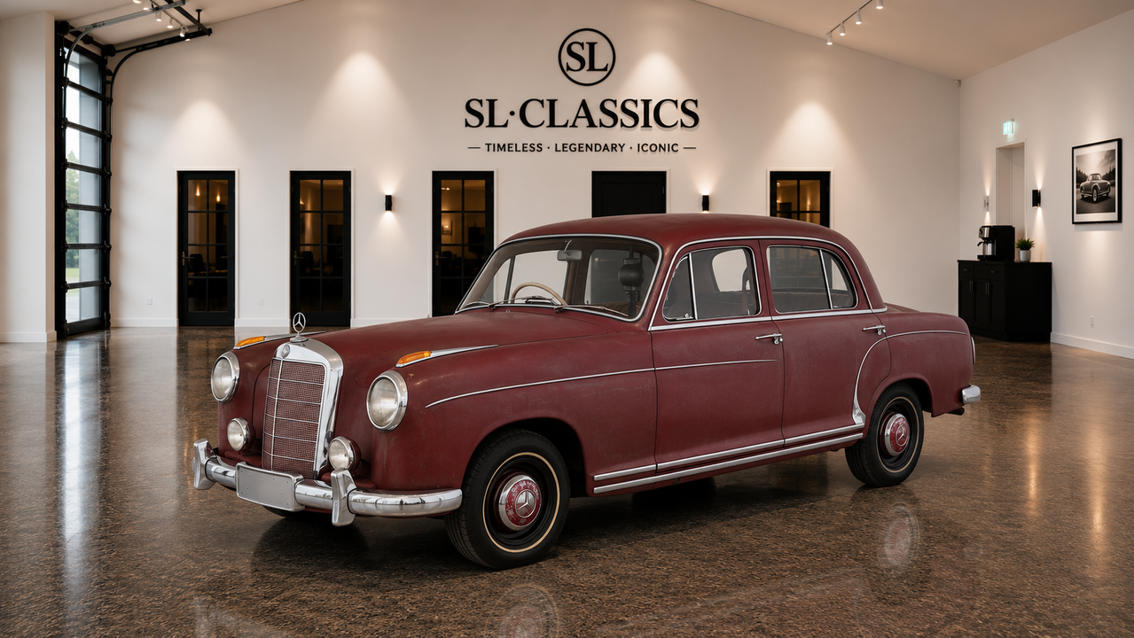 1957 Mercedes-Benz Ponton 220 S in DB 516 Medium Red