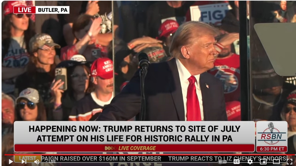 LIVE: PRESIDENT TRUMP RETURNS FOR A HISTORIC RALLY IN BUTLER ...