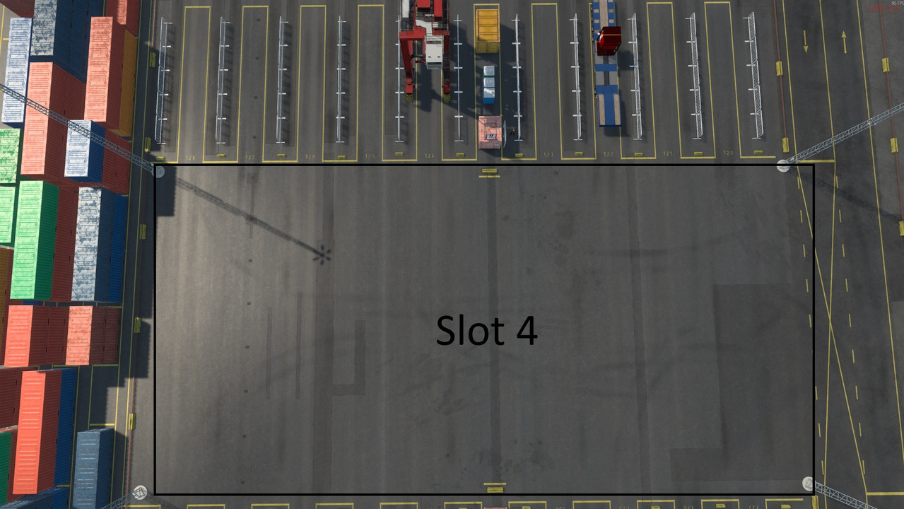 Containerport (zwischen den Ladeplätzen)