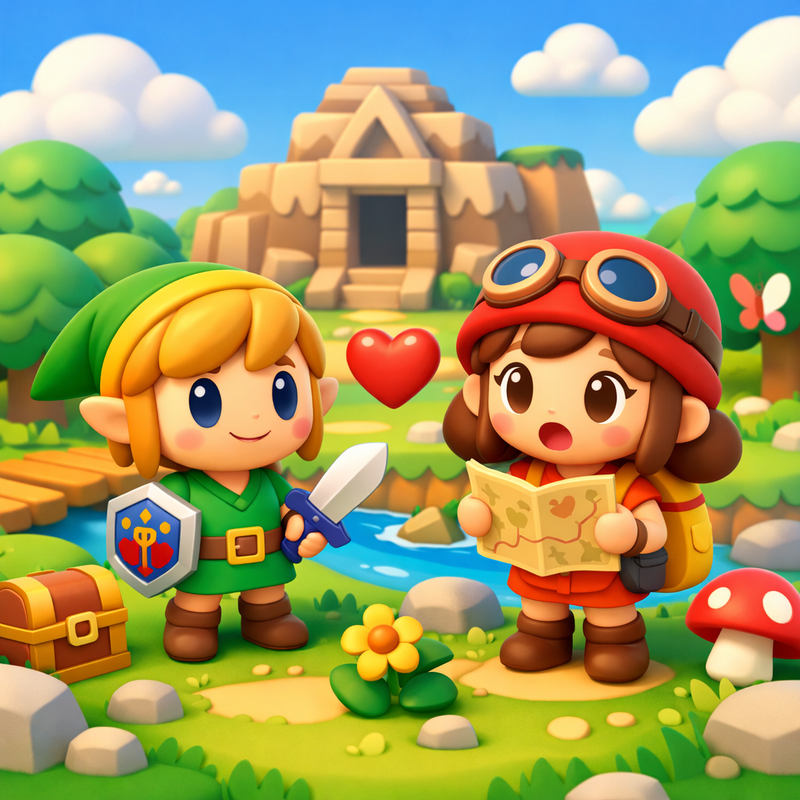 Minh họa Hoạt hình 3D phong cách Nintendo