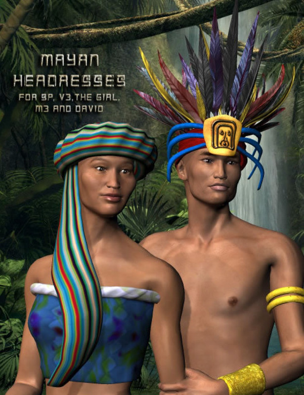 mayan headdress pack large