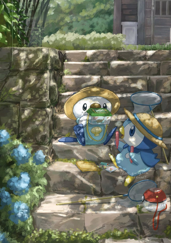 piplup-and-oshawott-pokemon-drawn-by-omo