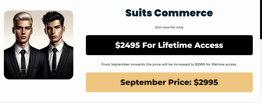 Suits Commerce – Learn Dropshipping from 8 Figure Studs