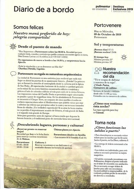 Portovenere. Día 9, miércoles - Minidiario de Bitácora VIII. Rincones Secretos del Mediterráneo. 5 Octubre 2019 (1)