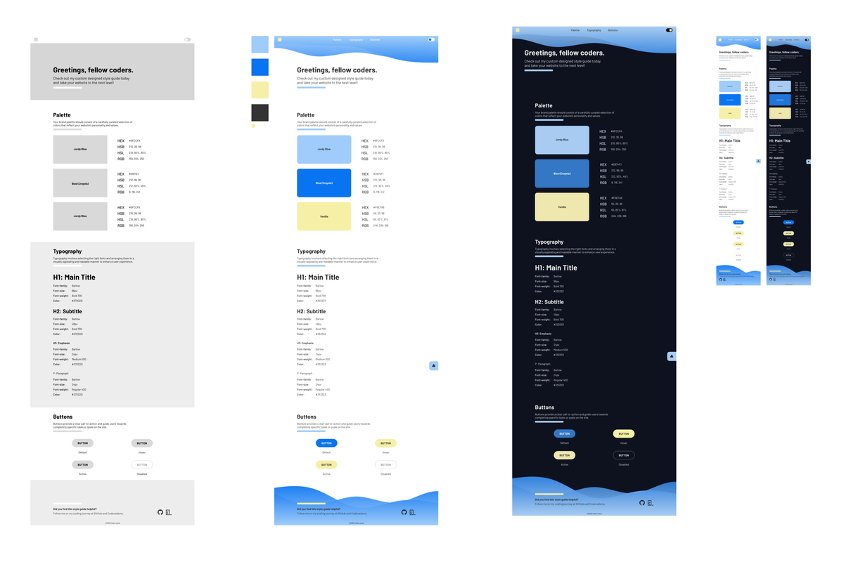 Style Guide Figma Design