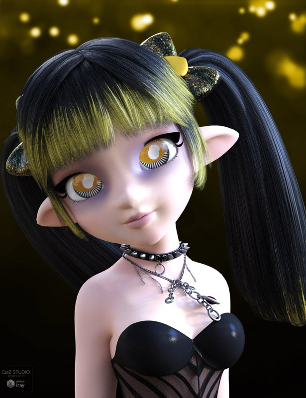 Dark Anime Eyes & Lashes for Genesis 8 Female(s)